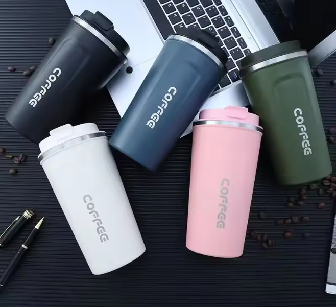 Portable Thermal Coffee Cup – Stainless Steel Vacuum Mug Keeps Drinks Hot & Cold