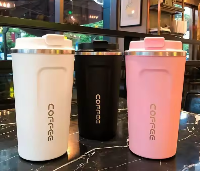 Portable Thermal Coffee Cup – Stainless Steel Vacuum Mug Keeps Drinks Hot & Cold
