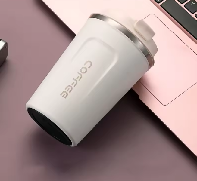 Portable Thermal Coffee Cup – Stainless Steel Vacuum Mug Keeps Drinks Hot & Cold