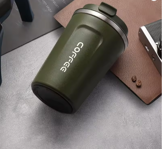 Portable Thermal Coffee Cup – Stainless Steel Vacuum Mug Keeps Drinks Hot & Cold