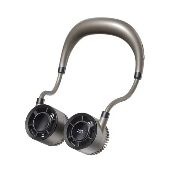 Smart Neck Hanging Fan | 100 Speeds & LED Display