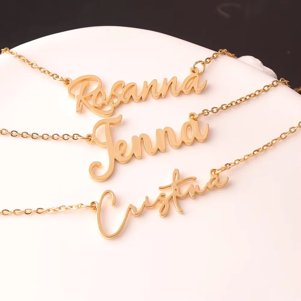 Custom Name Necklace – Stainless Steel Jewelry, Birthday & Mother’s Day Gift for Her