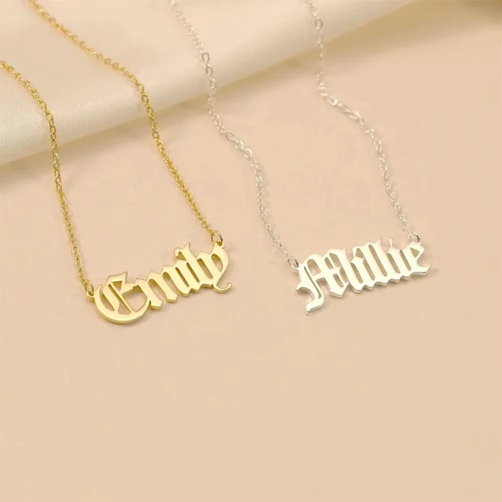 Custom Name Necklace – Stainless Steel Jewelry, Birthday & Mother’s Day Gift for Her