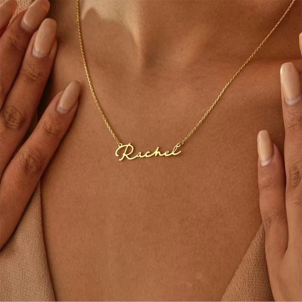 Custom Name Necklace – Stainless Steel Jewelry, Birthday & Mother’s Day Gift for Her