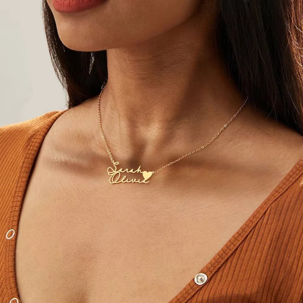 Custom Name Necklace – Stainless Steel Jewelry, Birthday & Mother’s Day Gift for Her