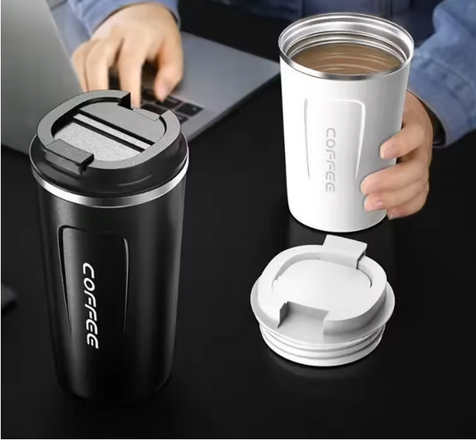 Portable Thermal Coffee Cup – Stainless Steel Vacuum Mug Keeps Drinks Hot & Cold