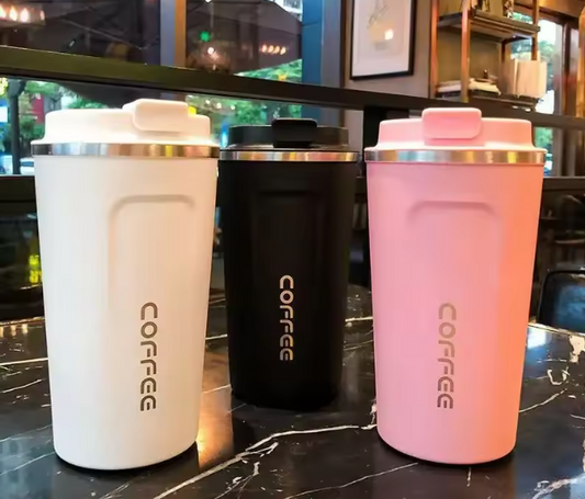 Portable Thermal Coffee Cup – Stainless Steel Vacuum Mug Keeps Drinks Hot & Cold