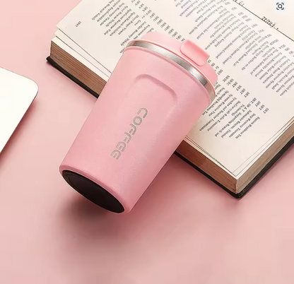 Portable Thermal Coffee Cup – Stainless Steel Vacuum Mug Keeps Drinks Hot & Cold