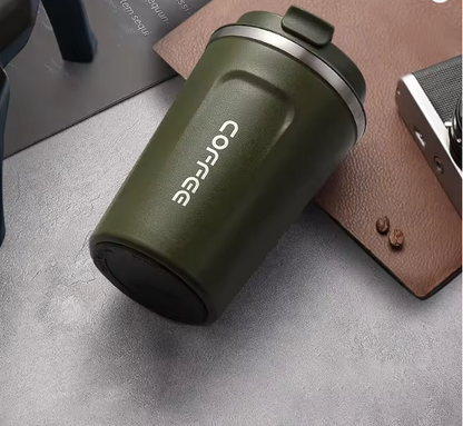 Portable Thermal Coffee Cup – Stainless Steel Vacuum Mug Keeps Drinks Hot & Cold