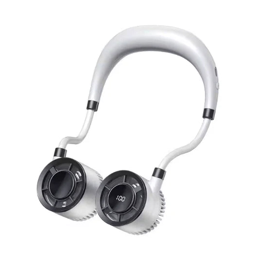 Smart Neck Hanging Fan | 100 Speeds & LED Display