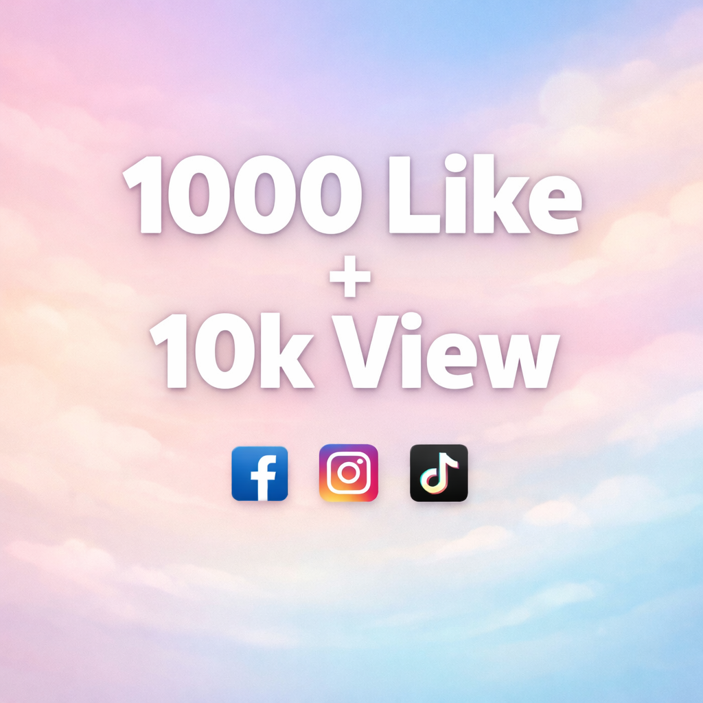 1000 Like + 10k View | عرض قوي ومميز