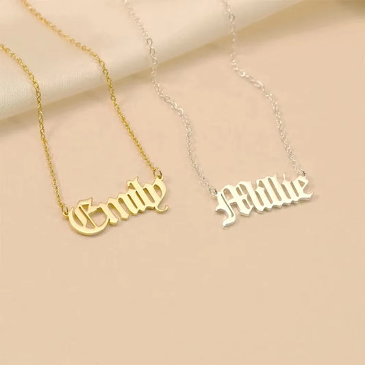 Custom Name Necklace – Stainless Steel Jewelry, Birthday & Mother’s Day Gift for Her