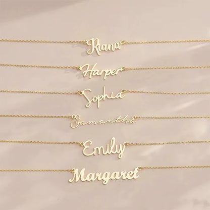 Custom Name Necklace – Stainless Steel Jewelry, Birthday & Mother’s Day Gift for Her
