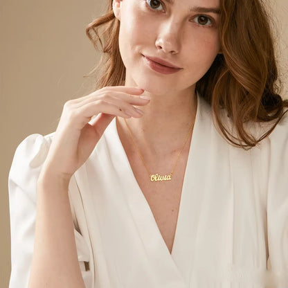 Custom Name Necklace – Stainless Steel Jewelry, Birthday & Mother’s Day Gift for Her