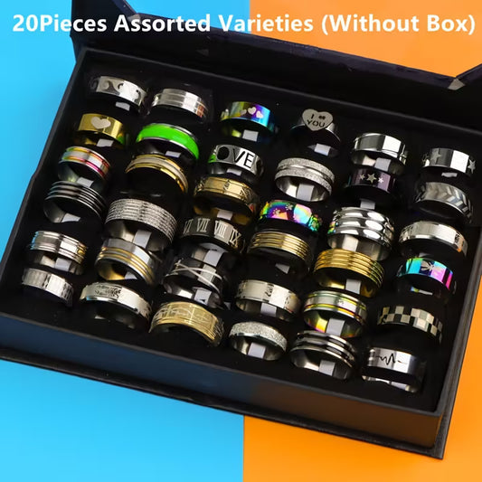 20PCS Stainless Steel Rings Set (Unisex) 👇