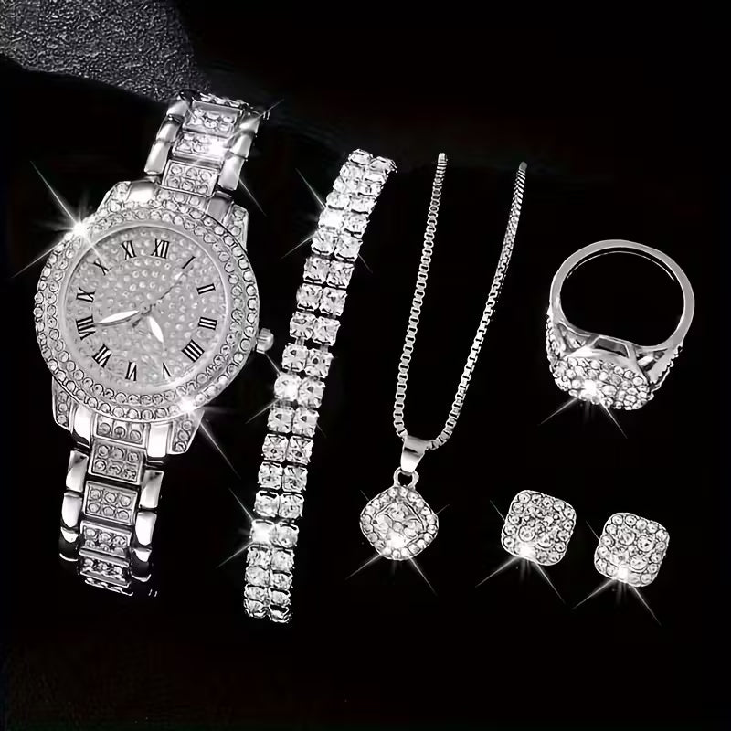 6 pieces in one elegant jewelry set