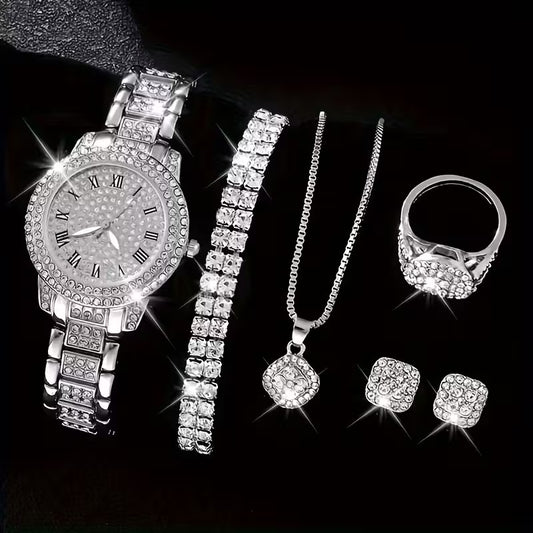6 pieces in one elegant jewelry set