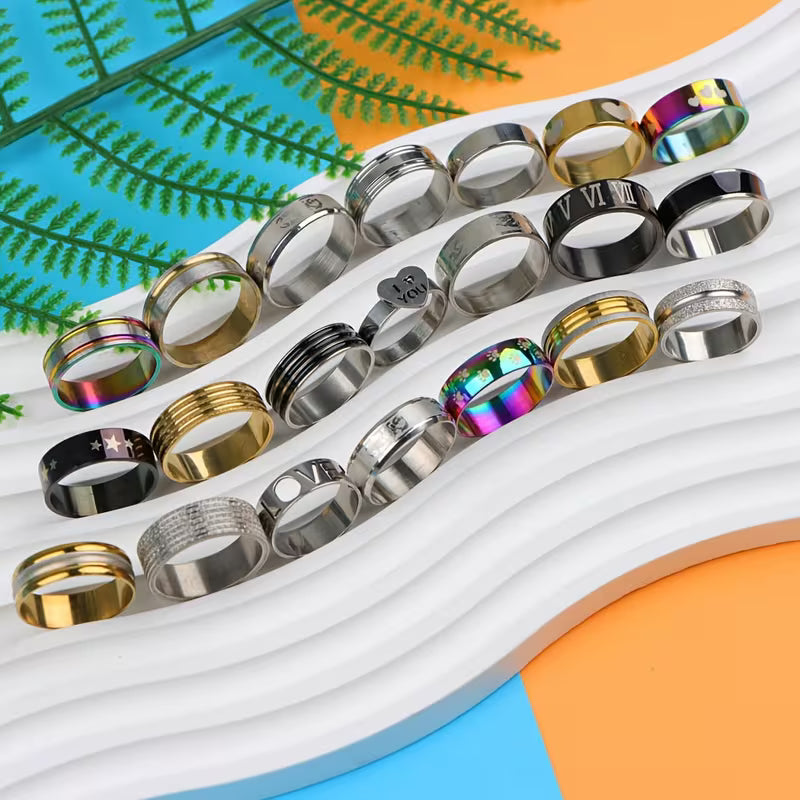 20PCS Stainless Steel Rings Set (Unisex) 👇
