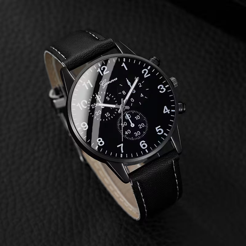 4PCS Unisex Fashion Watch & Jewelry Set